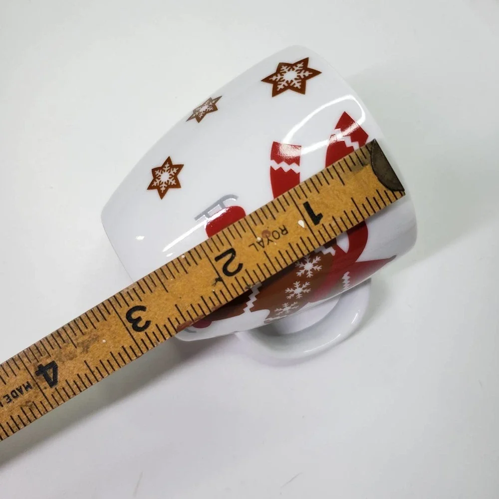 Crate & Barrel‎ Gingerbread Childs Mug Mini Coffee Espresso Cup White